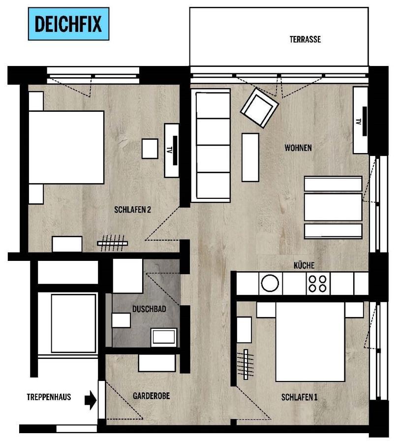 Ankerix & Deichfix Apartamento Büsum Exterior foto